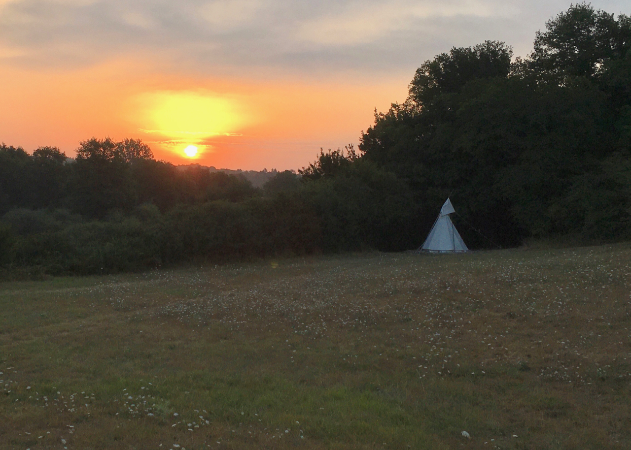 Tipi Accommodation at UTLT, South West France