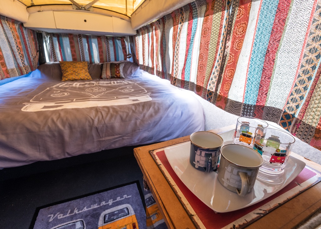VW Kombi Vintage Camping Accommodation at UTLT, South West France